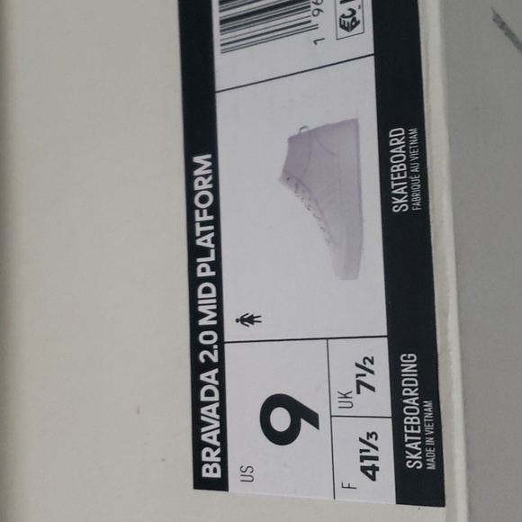 New‎ Adidas Bravada Mid Platform Womens Sneakers Size 9 White Skater Streetwear - Picture 10 of 10